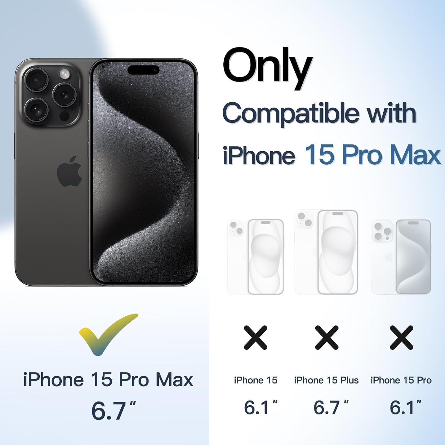 Husa pentru IPhone 15 PRO MAX, MobileSmart, Hybrid ultra slim, carcasa spate Antisoc, hardcase, Negru