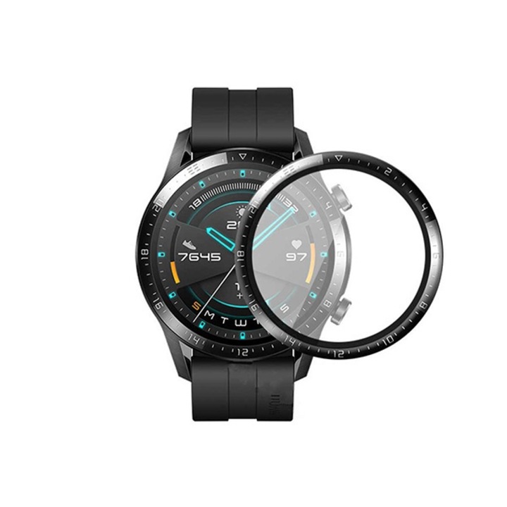 Sticla securizata 3D pentru Huawei Watch GT2, 46mm, negru