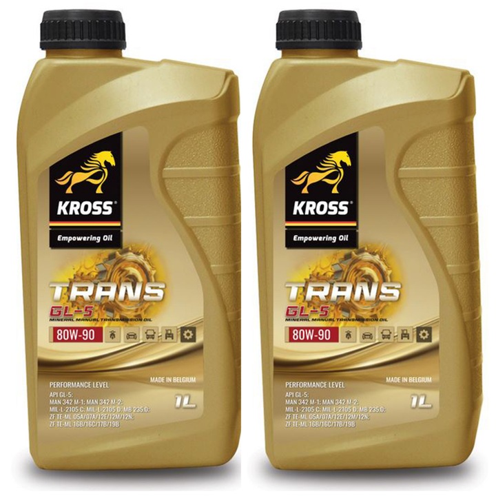 2 literes Kross GL5 80W90 váltóolaj csomag
