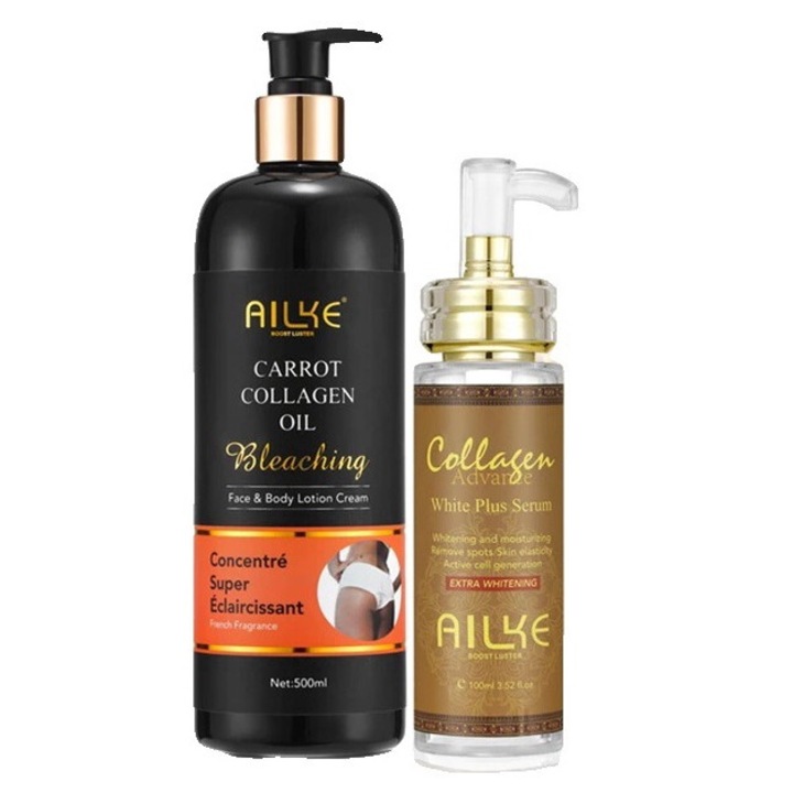 Testápoló szett, lotion és szappan papayával és C-vitaminnal, foltjavító, A/E vitaminos krém, 500ml+150g+100ml+100ml, Multicolor