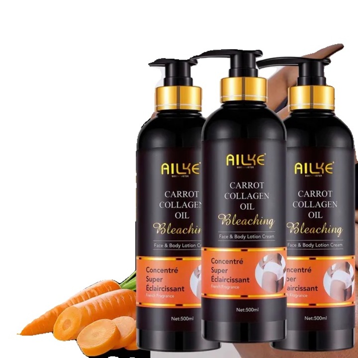 Testápoló szett, fényerő és hidratálás, papaya és C-vitamin, kollagén és sárgarépa olaj, foltjavító, 3 db, többszínű