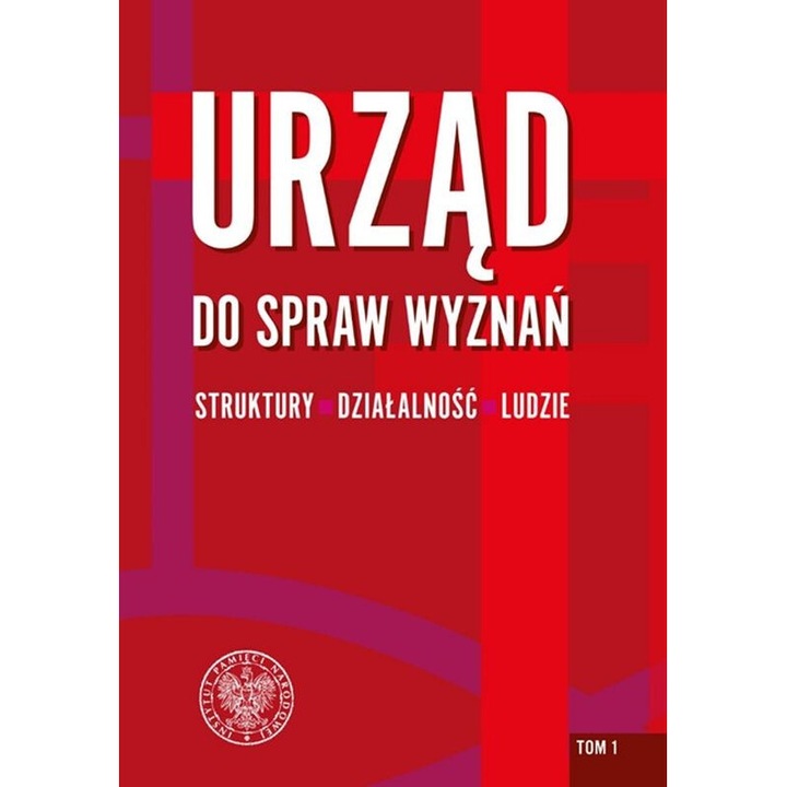 Urzad do spraw Wyznan. Struktury, dzialalnosc, ludzie. Tom 1, IPN, 2020