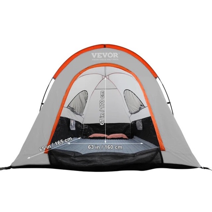 Kempingsátor teherautóhoz, vízálló, kétrétegű, tarka