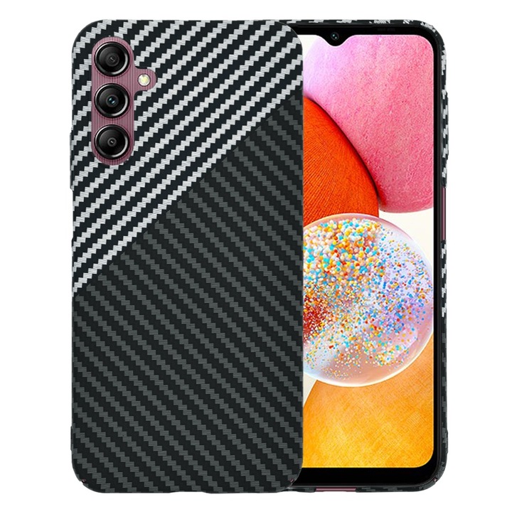 Калъф с висока защита за Samsung Galaxy A14 4G/A14 5G, Timaconprotect, V29, твърда пластмаса, Stealth Titanium Grey