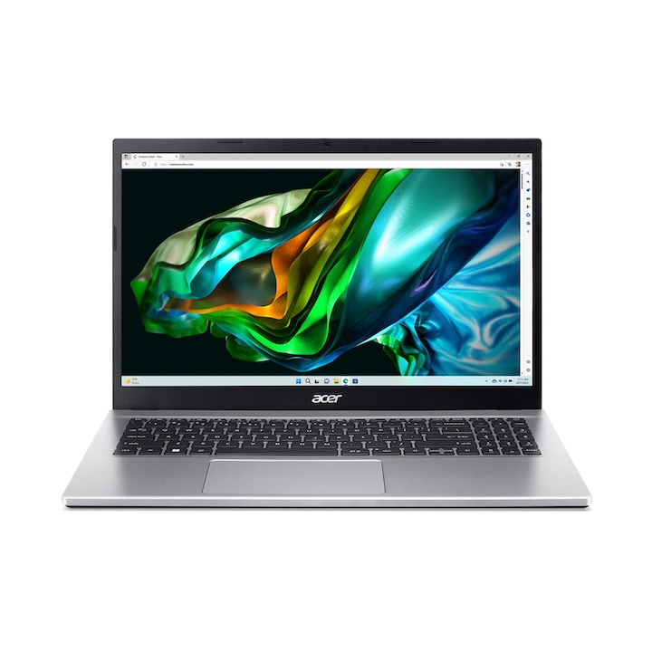 Лаптоп Acer Aspire 3 A315-44P-R1YP, NX.KSJEX.00L, 15.6", AMD Ryzen 7 5700U (8-ядрен), AMD Radeon Graphics, 8GB 3200MHz (1x8GB) DDR4, Сребрист