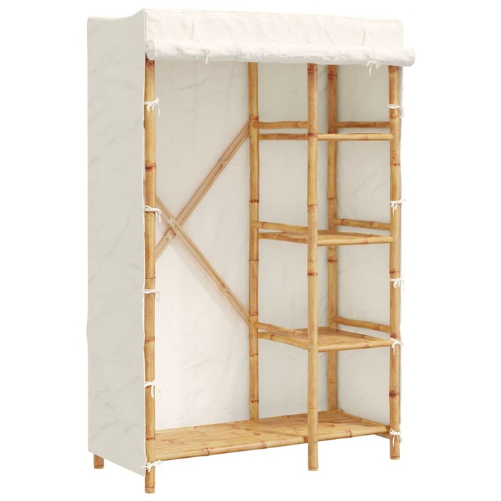 Sifonier vidaXL, 110x45x170 cm, bambus, 16.8 Kg