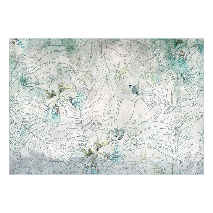 Fototapet Premium - Cockatoo in the Garden - 450 x 315 cm