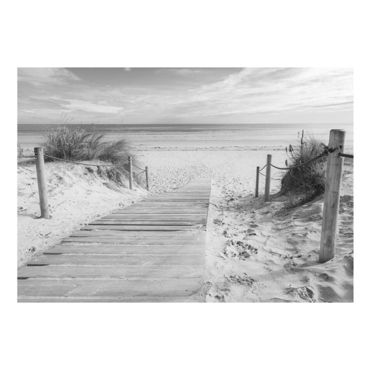 Fotótapéta Standard - A strandon - fekete-fehér - 150 x 105 cm