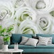 Fototapet Standard - Satin Rose (Green) - 250 x 175 cm