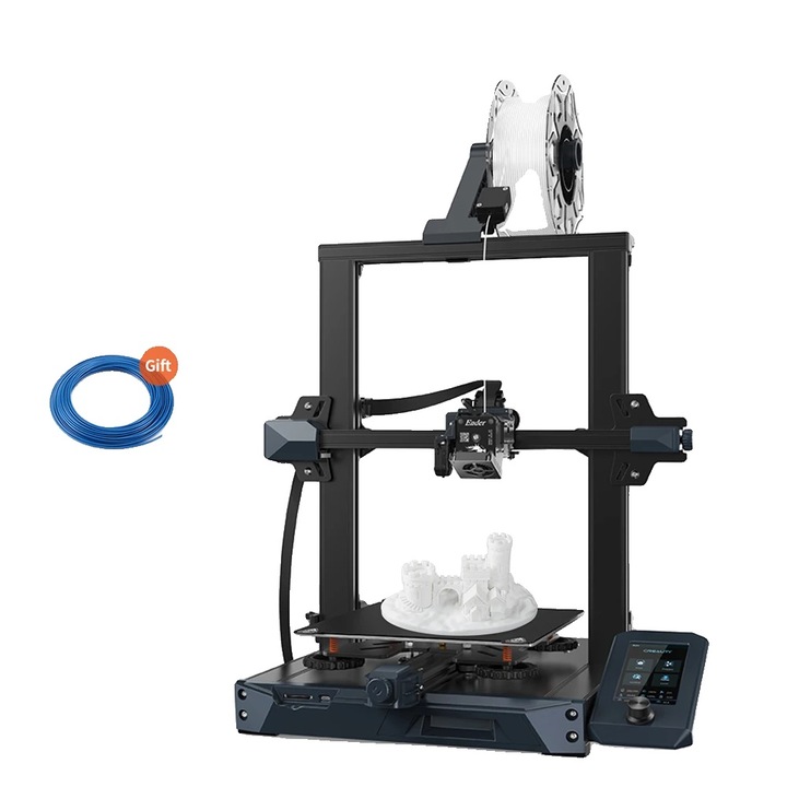 3D принтер Creality, висока точност ?0,1 mm, до 110? темп. легло, Ender-3S1