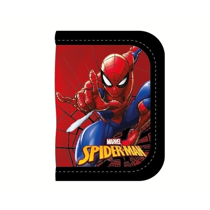 Portofel copii, Difuzed, Poliester, Spiderman, 26 x 13 cm, Multicolor