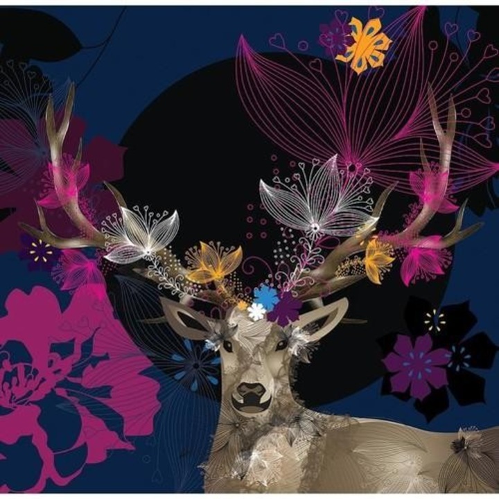 Felicitare Clear Creations, CL0718, cu cristal Swarovski, 158x158mm