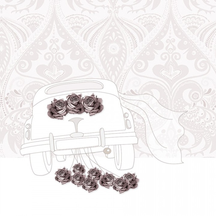 Felicitare Clear Creations, kwadrat, cristal Swarovski, 158x158mm