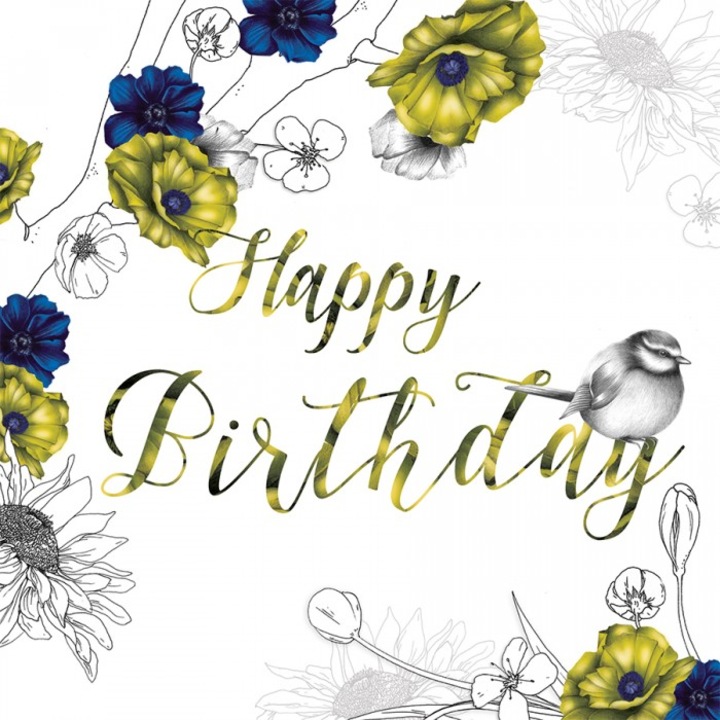 Felicitare Clear Creations CL1410, cristal Swarovski, fara text, 15.5x15.5cm