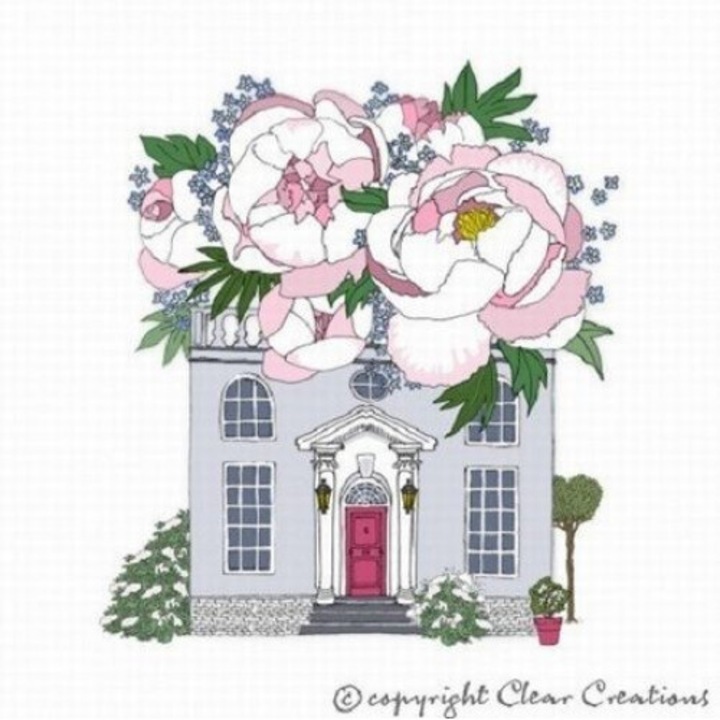 Felicitare Clear Creations CL2402, cristal Swarovski, 155x155mm