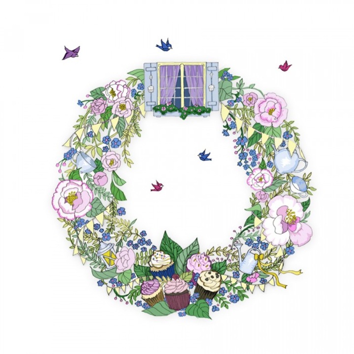 Felicitare Clear Creations CL2420, handmade, cristal Swarovski, 15.5x15.5cm