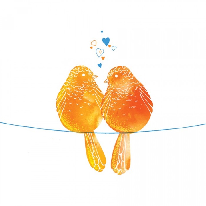 Felicitare Clear Creations, CL2602, cristal Swarovski, portocaliu, 15.8x15.8cm