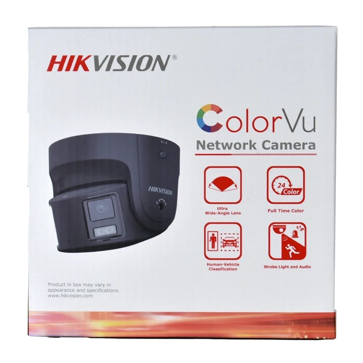 Camera IP, 8MP, obiectiv dublu, 8MP negru original, 4mm, Hikvision