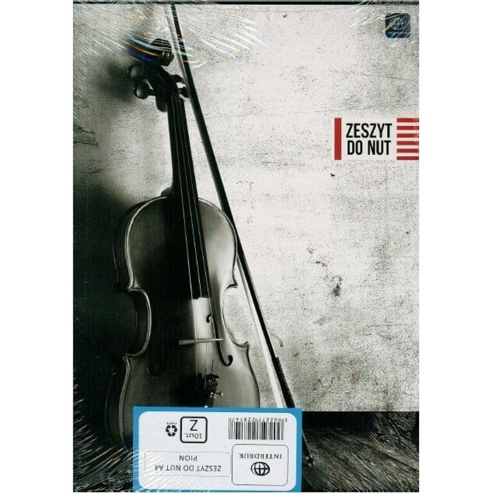 Set 10 caiete muzicale A4, Interdruk, 16 file, 303x222 mm