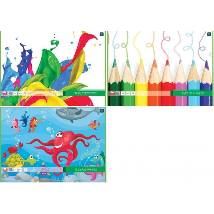 Set 10 blocuri desen, Interdruk, A3, 20 de pagini, 427x303mm