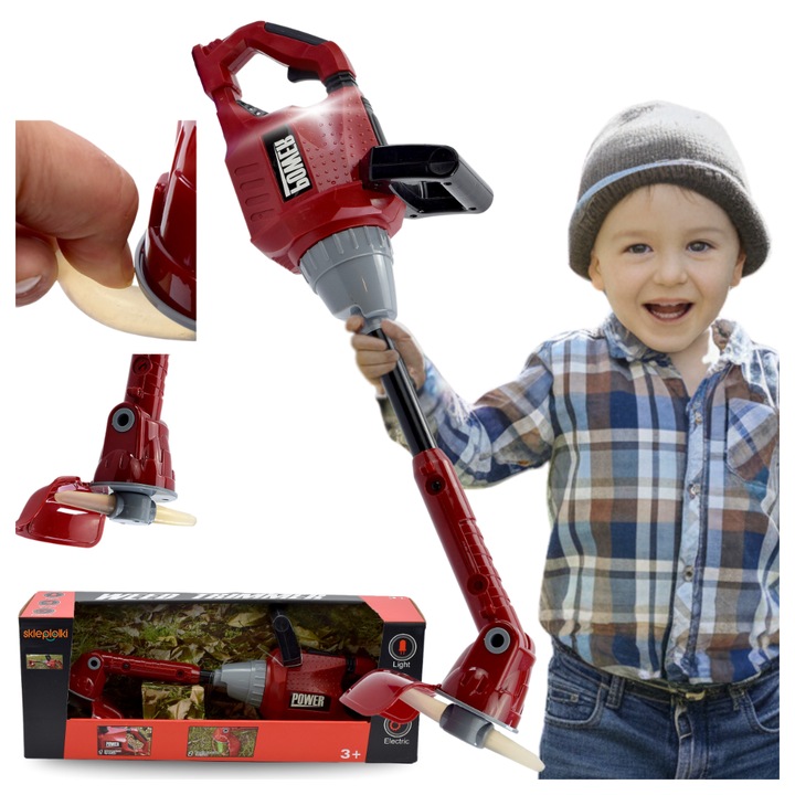 Masina de tuns iarba de jucarie, Skleplolki, efecte sonore, 63 cm, multicolor