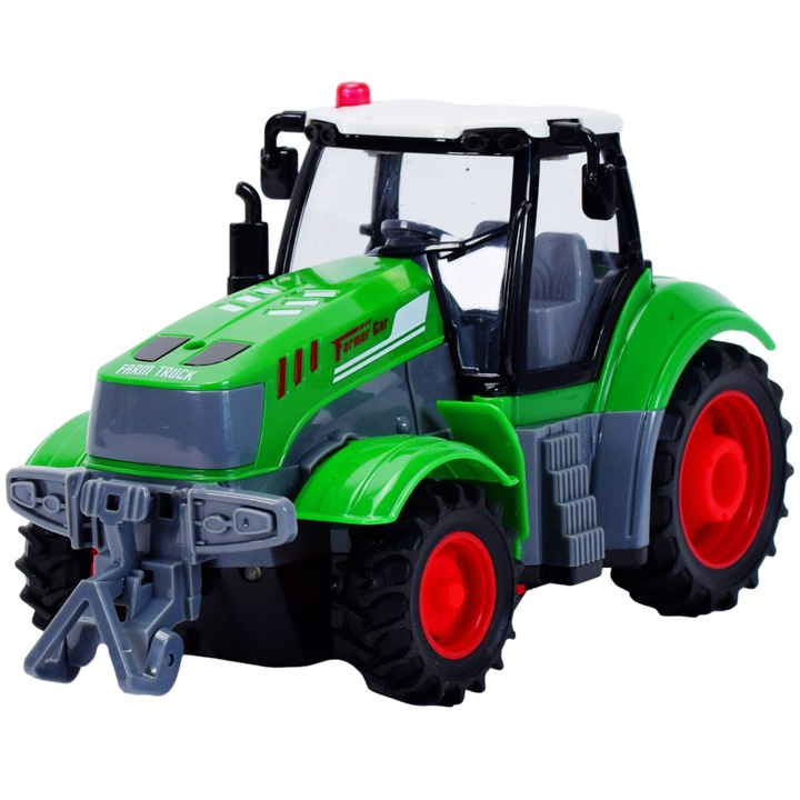 Tractor controlat de la distanta cu remorca Seria agricola telecomanda RC + baterie