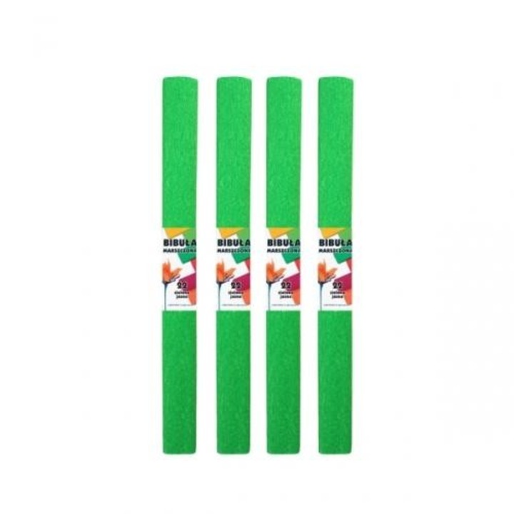 10 lap krepp papír szett, Starpak, zöld, 200x50 cm