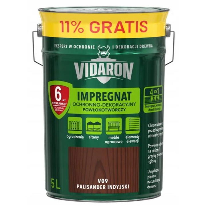 Impregnat decorativ, Vidaron, mat, 5L, interior/exterior