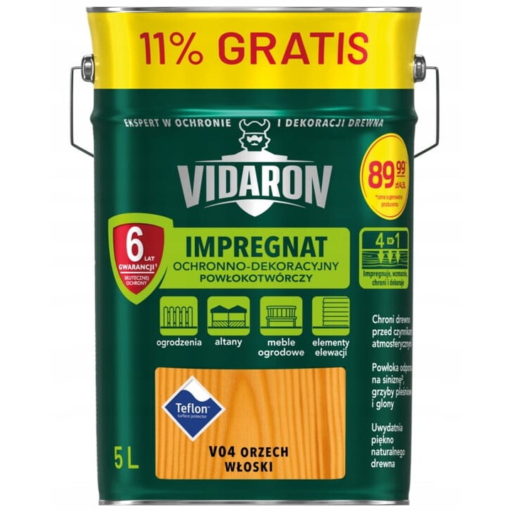 Impregnat decorativ-protector, Vidaron, interior/exterior, mat