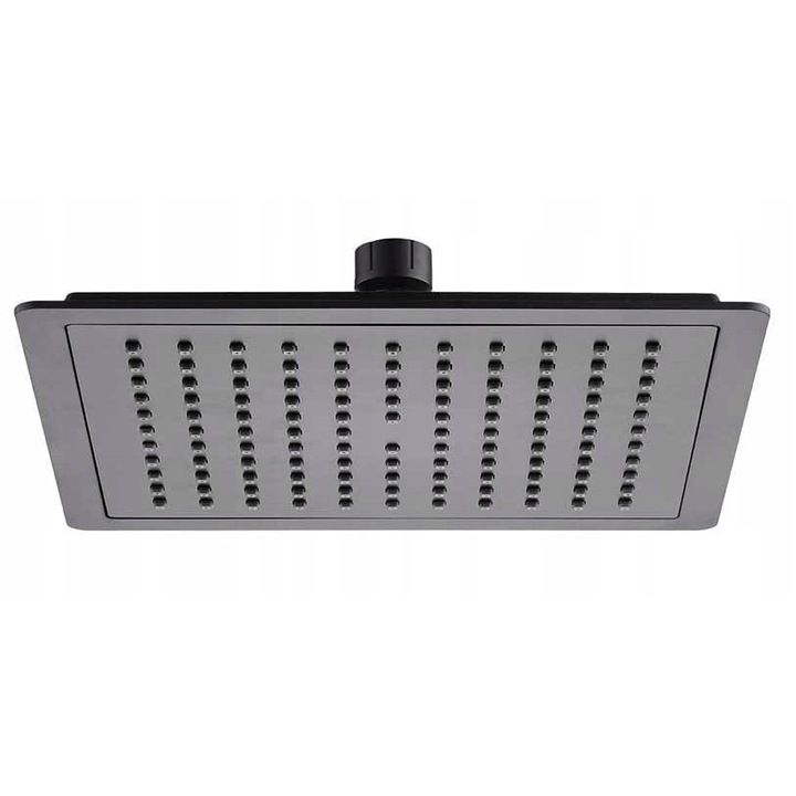 KUCHINOX Luke zuhanyoszlop, négyzet alakú, vékony, matt fekete, 22x22cm