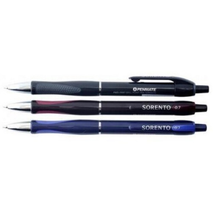 Комплект от 24 химикалки Penmate, 0,7 мм, сини