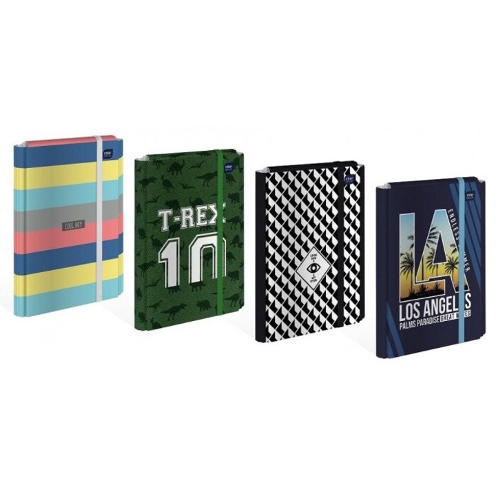 Set Dosare A4 cu elastic, Interdruk, Boys, multicolor 314x244mm