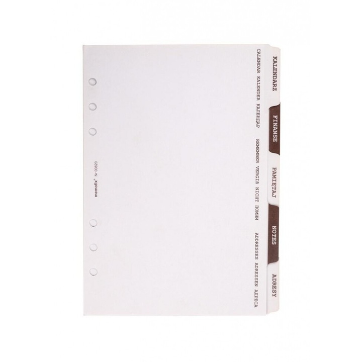 Separatoare tematice Antra, A5, 15x21 cm, folie