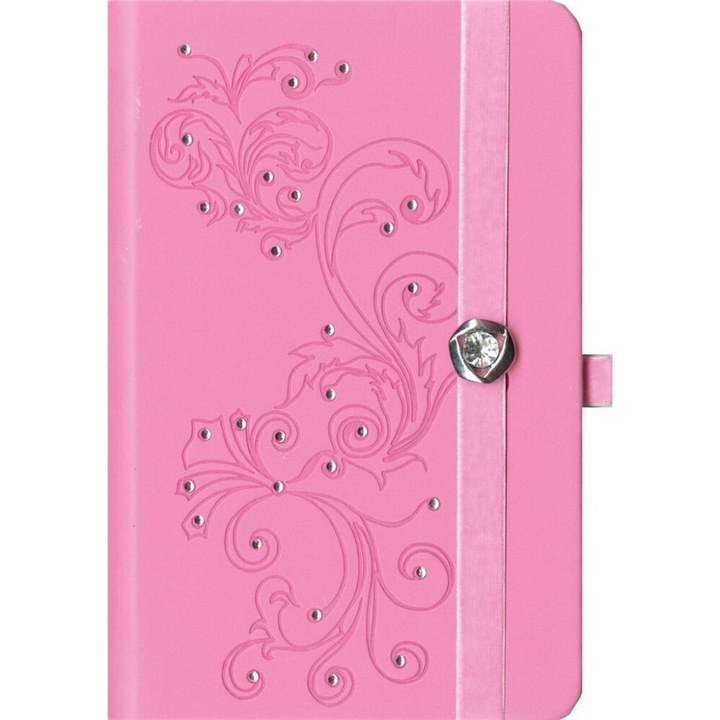 Agenda decorativa Boncahier, 9x14 cm, Roz