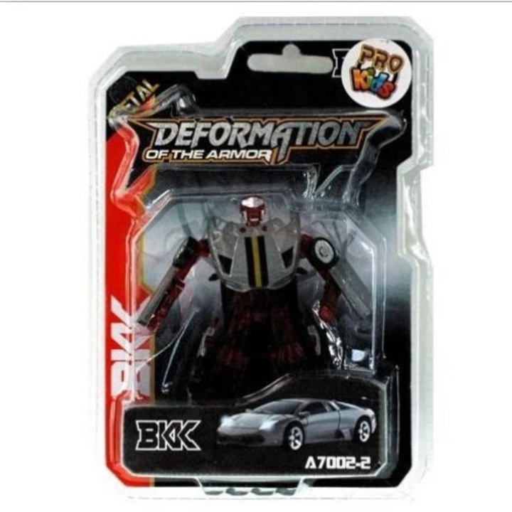 Robot transformabil, Pro Kids, metalic, multicolor, set, 17.5x13x5cm