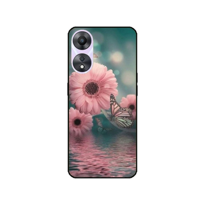 Husa personalizata HQ Print pentru OPPO A78, model Flowers #7, multicolor, S1D1M0140
