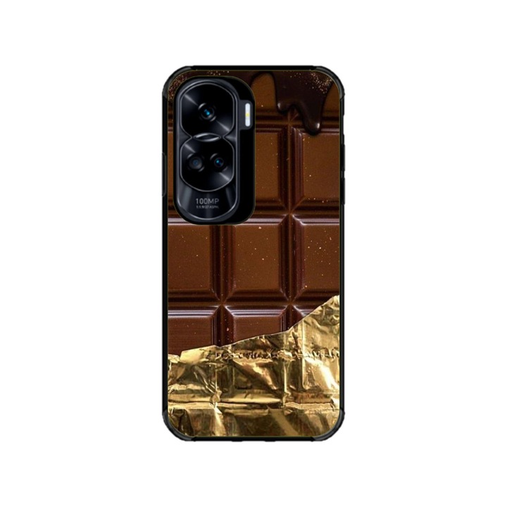 Husa personalizata HQ Print si Folie de Silicon pentru Honor 90 Lite, model Chocolate, multicolor, S1D1M0272