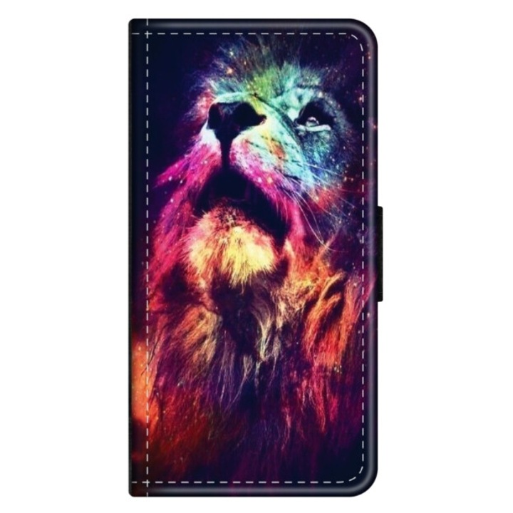 Husa personalizata tip carte HQ Print pentru Xiaomi Redmi Note 11 Pro 4G, model Celestial Lion, multicolor, S1D1M0002