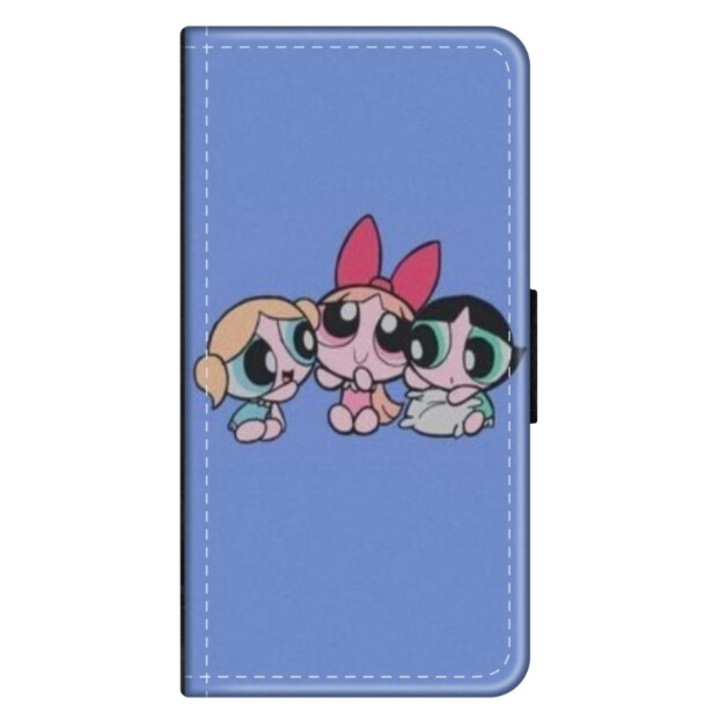 Husa personalizata tip carte HQ Print pentru Xiaomi Redmi Note 12 Pro Plus 4G, model Powerpuff Girls, multicolor, S1D1M0135