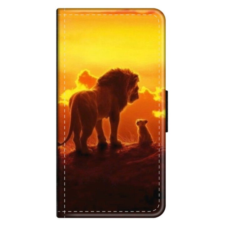 Husa personalizata tip carte HQ Print pentru Xiaomi Redmi Note 12 Pro Plus 4G, model Lion King #1, multicolor, S1D1M0119