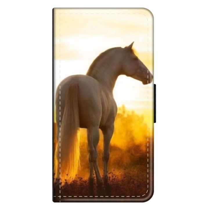 Husa personalizata tip carte HQ Print pentru Xiaomi Redmi Note 12 Pro Plus 4G, model Horse #2, multicolor, S1D1M0218