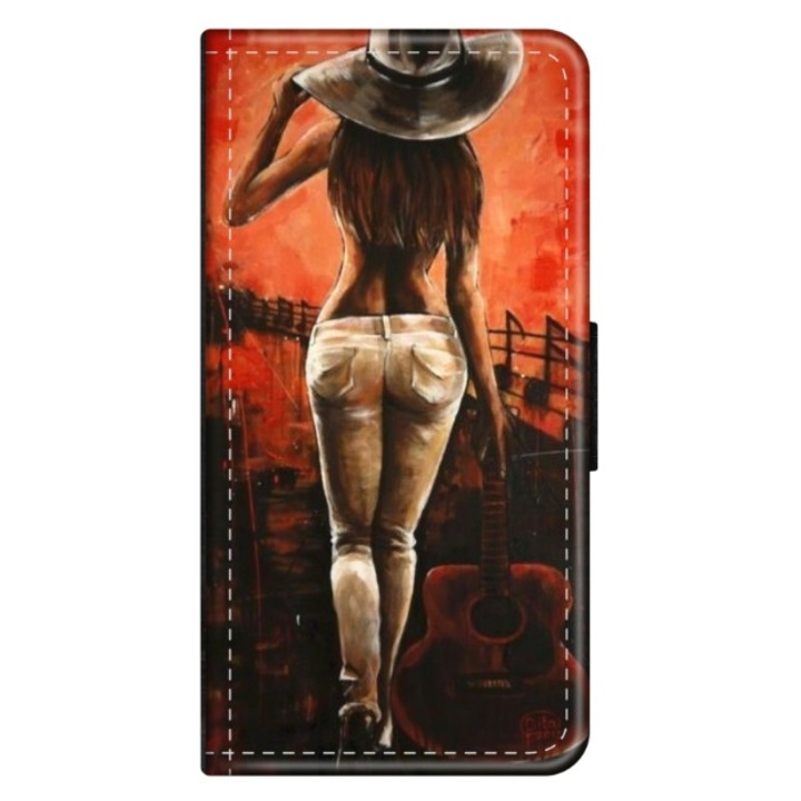 Husa personalizata tip carte HQ Print pentru Xiaomi Redmi Note 12 Pro Plus 4G, model Sexy Lady, multicolor, S1D1M0113