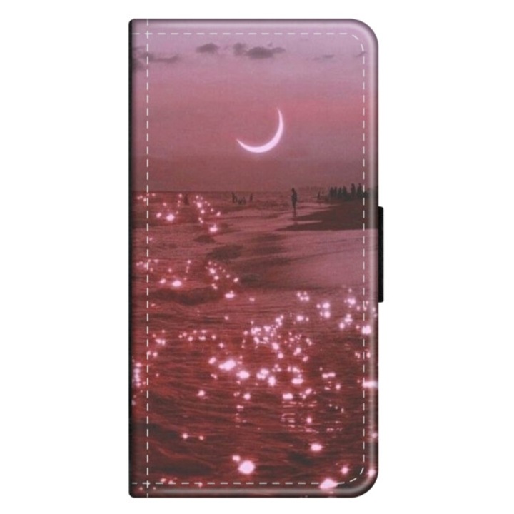 Husa personalizata tip carte HQ Print pentru Xiaomi Redmi Note 12 Pro Plus 4G, model Pink Sky, multicolor, S1D1M0129
