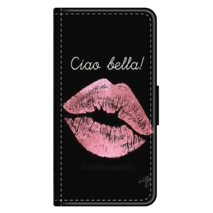 Husa personalizata tip carte HQ Print pentru Xiaomi Redmi Note 12 Pro Plus 4G, model Ciao Bella!, multicolor, S1D1M0261