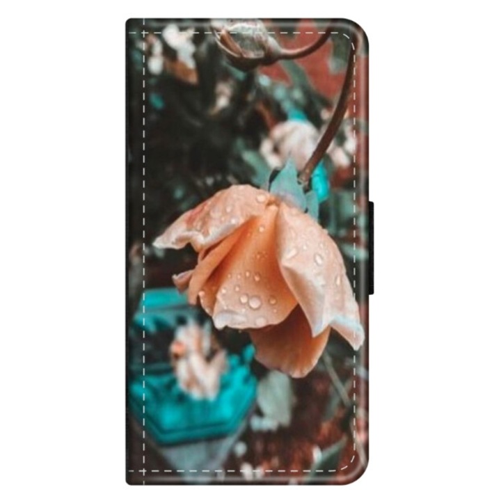 Husa personalizata tip carte HQ Print pentru Xiaomi Redmi Note 12 Pro Plus 4G, model Flowers #10, multicolor, S1D1M0149