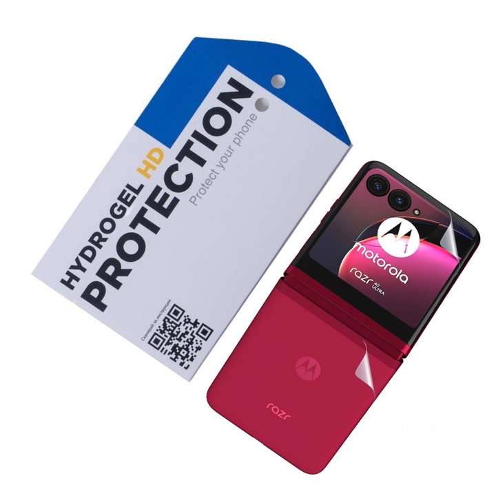 Удароустойчив протектор ОфисиТе за Motorola razr 40 ultra, Hydrogel HD, Privacy покритие