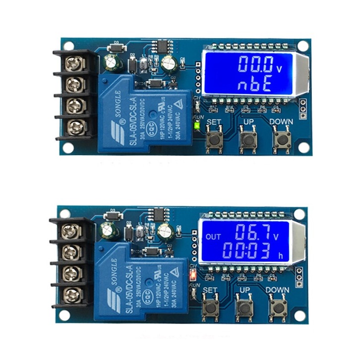 Lítium-ion akkumulátor töltésvezérlő modul, DC-DC, XY-L30A, DC6 – 60V, 30A