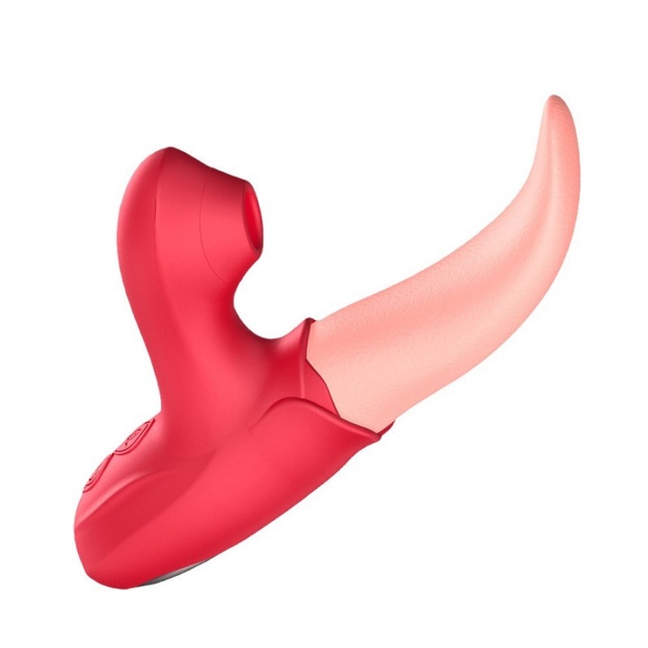 Introdult ClimaxRevive vibrátor, többszörös vibráció, piros, 17,5 cm