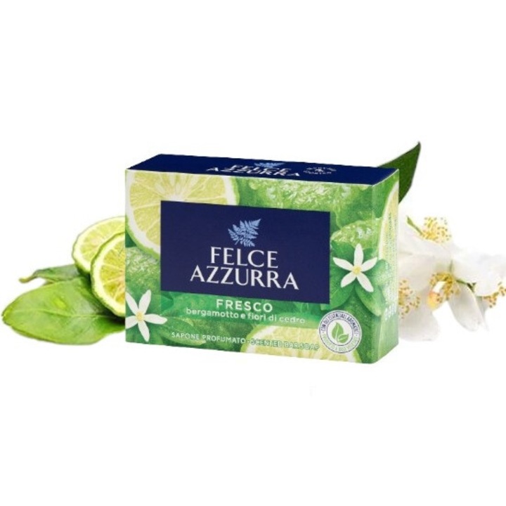Сапун, Felce Azzurra, аромат на лайм и бергамот, 100 гр