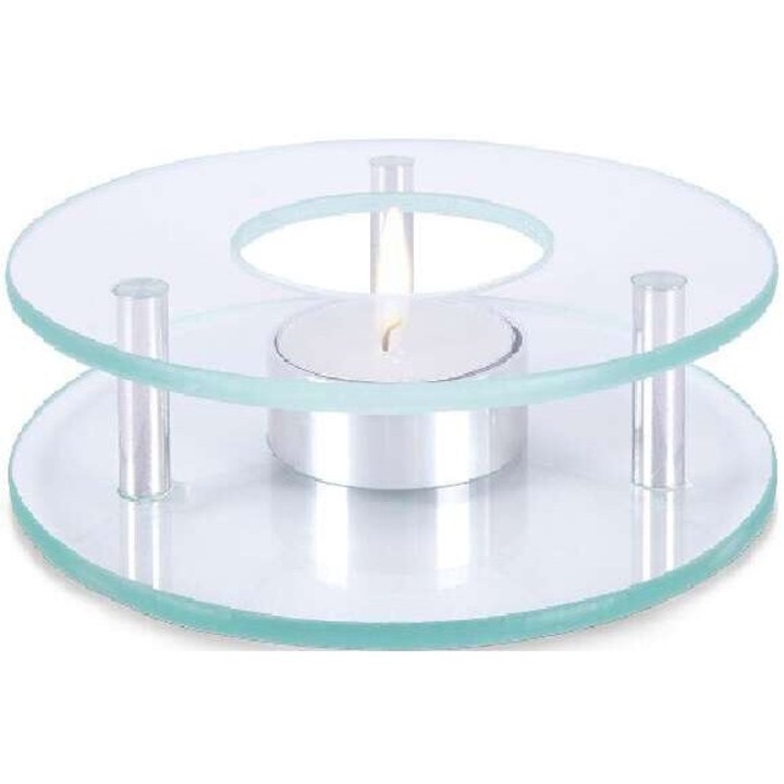 MPLCo gyertyatartó, üveg, teamécseshez